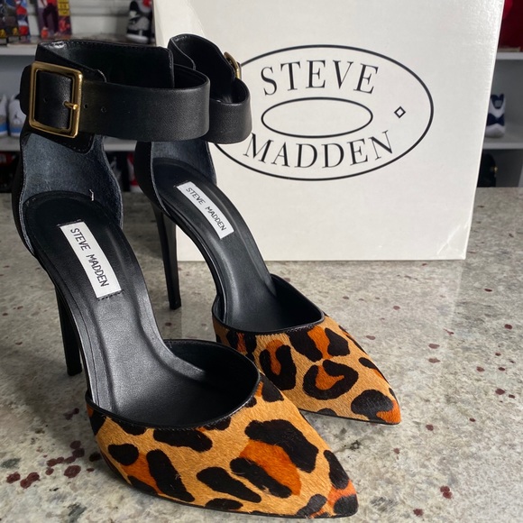 steve madden heels leopard print